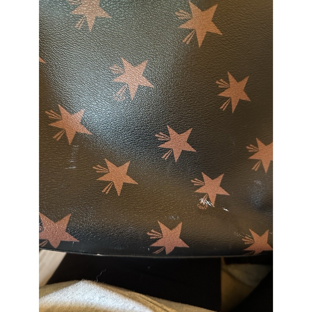 COACH LARGE CITY TOTE STAR CANYON PRINT COATED CANVAS BLACK W/STARS Ltd Edition - Picture 8 of 13